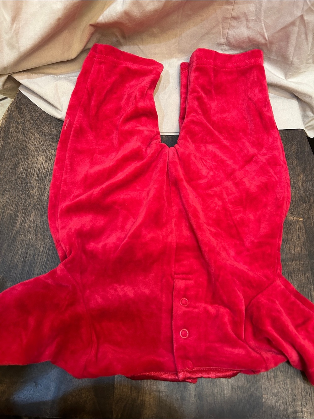 Red Velvet Bambi Embroidered Baby Pajama Bottoms - Picture 7 of 7